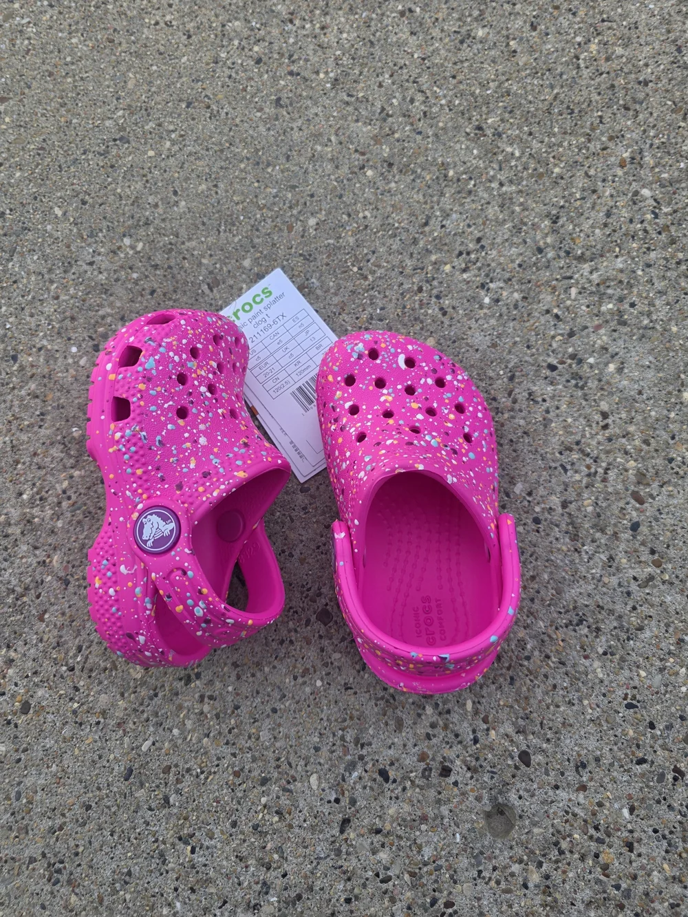 Kids Glitter Clog Shoes - Hot Pink Toddler Girls 5C
